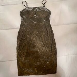 Elegant Black Glitter Dress